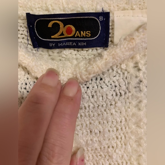 Vintage 20 ANS by Mariea Kim 80s cottagecore pastel beading mixed media - Picture 12 of 15